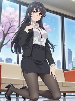 [Kurohime] 桜島麻衣（OL）[AI Generated]