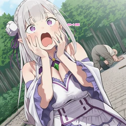 [aquamarine]エミリアとおじいさん[ENG] [AI Generated]