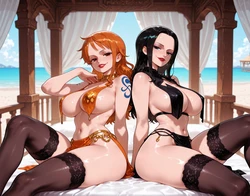 Nami & Nico Robin Noctorella [AI Generated]