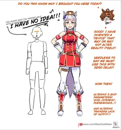 [WestSizeMaker] Grow sequence where Gold Ship doesn't grow at all (Uma Musume Pretty Derby)