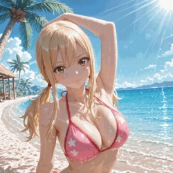 NaughtyCutiess - Lucy Heartfilia (Beach) (Patreon) [AI Generated]