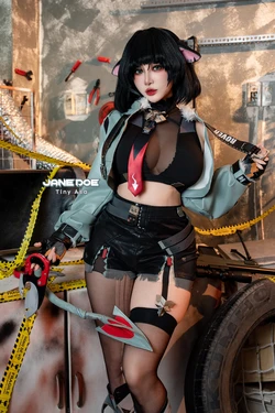 Tiny Asa アサ (tiny.asababy) cosplay Jane Doe - Zenless Zone Zero