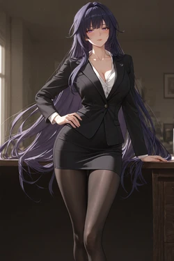 [Patreon] (Yuni330) Raiden Mei - Office scene (AI Generated)