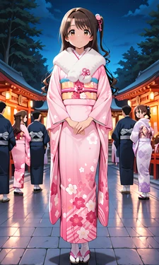 島村卯月ちゃん振袖えっち [AI Generated]