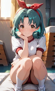 徳川まつりちゃんのブルマえっち [AI Generated]
