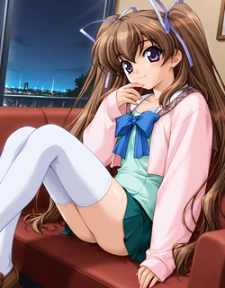 愛沢ともみちゃん2（の私服）おもちゃで一人えっち [AI Generated]