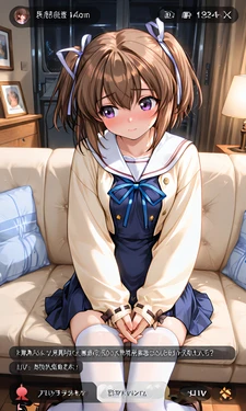 愛沢ともみちゃんの強制オナニーライブ配信 [AI Generated]
