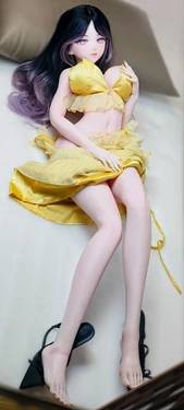 Elsa Babe-148CM-L Pink AHR035 Kitano Mina-Overflowing Yellow Dress 爱莎贝儿-148CM-L 粉肤 AHR035 北野未奈Kitano Mina-黄裙欲溢