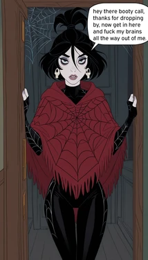 Lydia from Beetlejuice calls over her booty call [AI Generated]