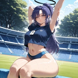[Miyu] Hayase Yuuka (Track): Chasing First Place [AI Generated]