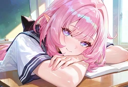 [AI Generated] Elysia - school