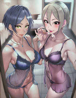 [O3_aiArt] ソープ嬢になった速水奏＆塩見周子とはめはめ [AI Generated]