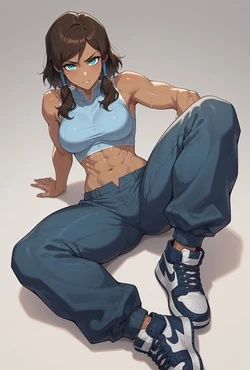Korra feet focus - The Legend of Korra [AI Generated]