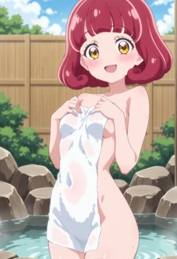 [チョコチョコタイム] 【プリキュア】 たんプリ 修学旅行の天然温泉 [AI Generated]