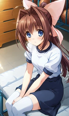 朝倉音姫ちゃんのブルマでふたりエッチ [AI Generated]