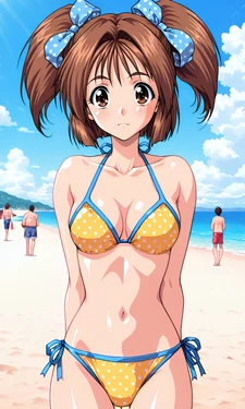 木ノ下留美ちゃんのビキニでふたりエッチ [AI Generated]