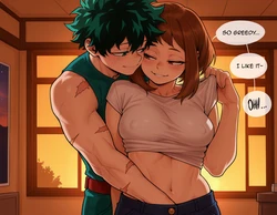 [enjoyerart] Himiko Toga x Ochaco Uraraka [AI Generated]