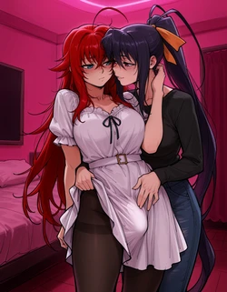 [enjoyerart] Akeno x Rias [AI Generated]