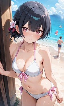 杜野凛世ちゃんのビキニでふたりエッチ [AI Generated]