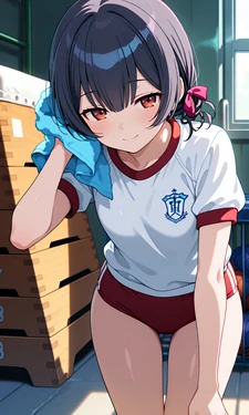 杜野凛世ちゃんのブルマでふたりエッチ [AI Generated]