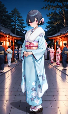杜野凛世ちゃんプロデューサー様と初詣えっち [AI Generated]