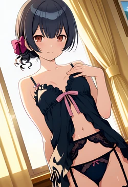 杜野凛世ちゃんベビードールでふたりエッチ [AI Generated]