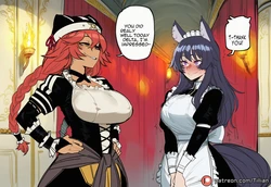 [Tillian] Lupusregina Beta (Overlord) x Delta (The Eminence in Shadow) [AI GENERATED]