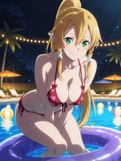 [Kurohime] リーファ（ナイトプール）[AI Generated]