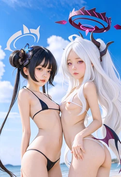 [Dydy_cos]Hina&Kisaki cosplay [AI Generated]