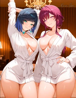 (Kiriri chan) Kafka & Yelan [AI Generated]