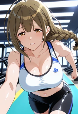 桑山千雪さんジムでエッチする [AI Generated]