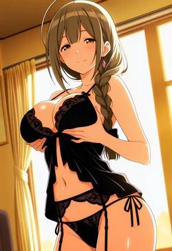 桑山千雪さんベビードールでふたりエッチ [AI Generated]