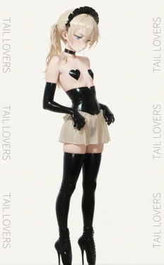 [TAIL-LOVERS] Lazy Latex maid [AI Generated]