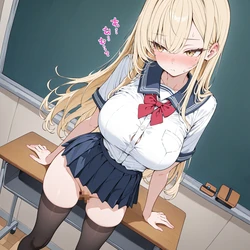 [AI Generated] 「今回だけだからな...‼︎さっさと終わらせろよ...んっっ♡」
