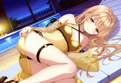 椎名真昼ちゃんナイトプールで一人えっち [AI Generated]