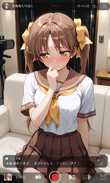 椚あやのちゃんの強制オナニーライブ配信 [AI Generated]