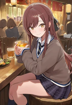 [Milk tooth/nyushi] 大崎甘奈 媚薬酒飲ませてホテルへ [AI Generated]