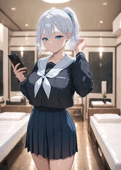 [Milk tooth/nyushi] 倉田ましろポニテマッサージエッチ快楽堕ち [AI Generated]