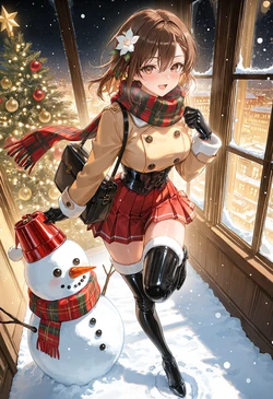 穿靴子出门踩雪玩 [AI Generated]