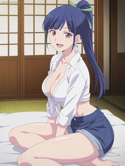 Ami Tsuruga - Goddess Café Terrace (Set 02) - artkoikoi [AI Generated]