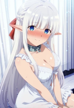 [AIusagichan] 魔王の俺が奴隷エルフを嫁にしたんだが、どう愛でればいい ネフェリア An Archdemon's Dilemma How to Love Your Elf Bride Nephy [AI Generated]