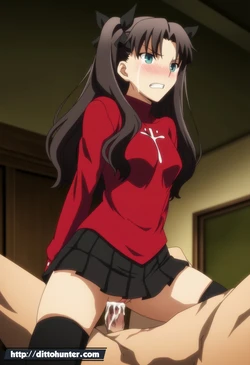 [Ditto Seeker] [Requested] Rin Tohsaka (Fate) sex with students [AI Generated]