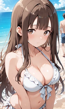水本ゆかりちゃんのビキニでふたりエッチ [AI Generated]