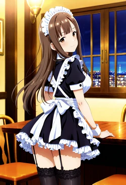 水本ゆかりちゃんの高級メイド喫茶でエッチ [AI Generated]