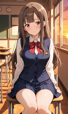 水本ゆかりちゃん学校で一人えっち [AI Generated]