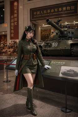 Reversed Front Fan Work — Type 59 Tank Test-Drive Experience at the Chinese Military Museum [AI Generated]