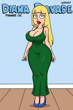 Diana Pravade [oc] [family guy] [AI Generated]