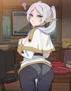 [O3_aiArt] メスガキ仕草を解らされるフリーレン [AI Generated]