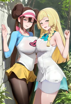 [Patreon] (cMonster) Rosa & Lillie x FATMAN Threesome (AI Generated)