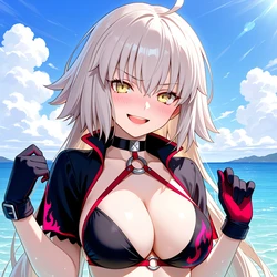 [AI Generated] オルタちゃんと海
